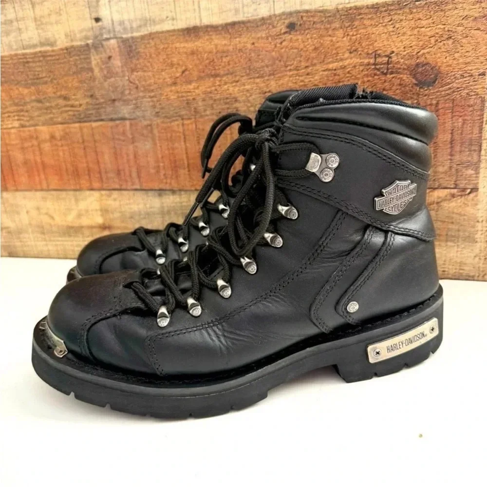 Harley Davidson Men's Electron Leather Motorcycle Casual Boots